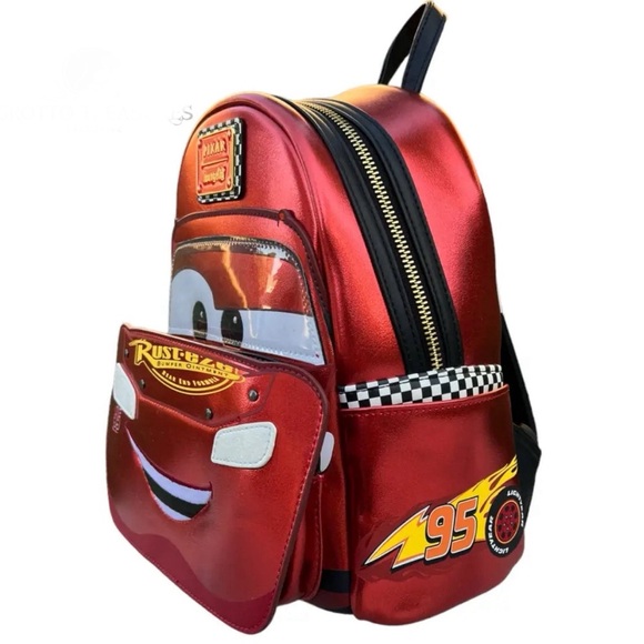 24HR DROP ⬇️ Loungefly Lightning McQueen Exclusive backpack - Picture 2 of 4